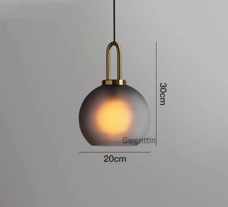 Modern Glass Ball Pendant Lights Led Nordic Luxury Hanging Lamp for Living Room Bedroom Kitchen Lighting Fixtures Home Art Decors