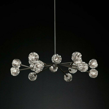 18-Heads Sputnik Chandelier G9 LED Crystal Ceiling Fixtures Lighting Decors Lamps