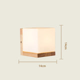 Japanese Decoration Wall Wood Lamp Glass Lampshade Bedroom Entrance Aisle Indoor Home Lights E27 LED Nordic Bedside Wall Light