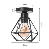 Vintage Pendant Lamp Iron Frame Ceiling Lighting Paint Restaurant Teahouse Chandelier Indoor Wrought Metal Modern Pendant Lights