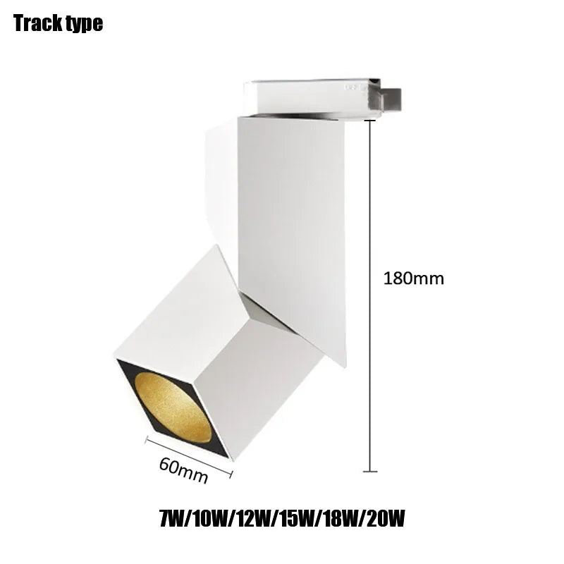 Modern LED Spotlights AC90~260V Led Folding Ceiling lamp 15W 20W Surface Mounted Downlights Lighting Litghts for Bedroom
