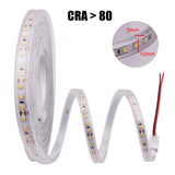 LED Strip Waterproof 12V 24V DC IP67 Natural White 4000K /Warm White 120LEDs/m 2835  Flexible Tape LED Light Lamp
