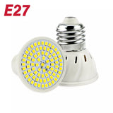 GU10 E27 E14 Lampasas LED Bulb 220V 240V Bombillas LED Lamp 48 60 80 LED Spotlight 2835 SMD Lampasas light
