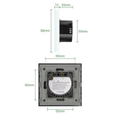 Smart Wall Switch 1Gang 1Way Wifi Dimmer Switch LED Light Switch Tuya Smart Life Alexa Wireless Control Need Neutral Wire