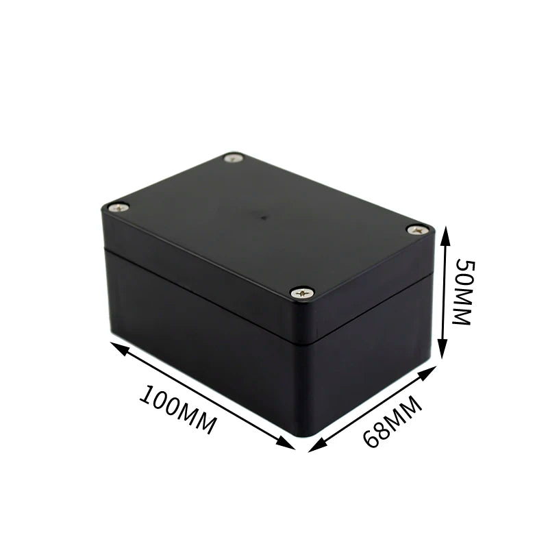 Outdoor Waterproof Plastic Junction Box (Black & White) - IP-Rated Plastic Enclosure & Electronics Project Instrument Shell Case