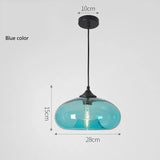 Simple Modern Colorful Hanging Lamp Loft E27 Pendant Lamp Nordic Kitchen Restaurant Living Room Bedside Glass Lightings