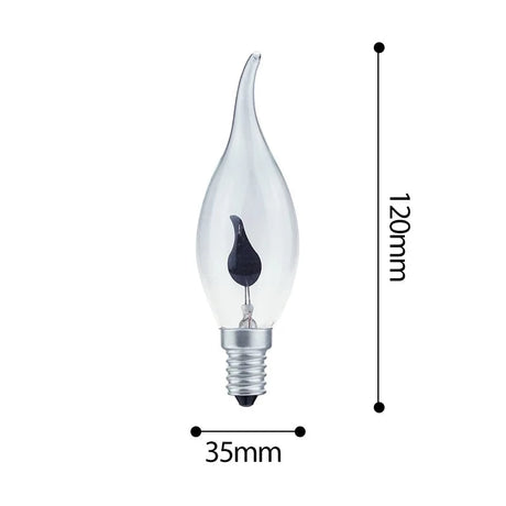 LED Flame Candle Light E27 E14 Edison Bulb AC 220V Retro Vintage Fire Lighting 3W Led Filament Lamp Decor Lighting