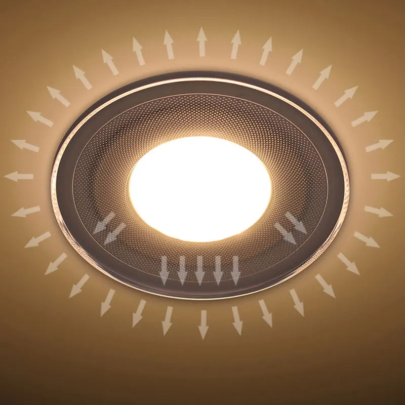 Acrylic Panel LED Downlight - Ultra-Bright Recessed Ceiling Lamp (3W-9W)