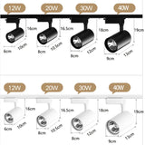 Led Track Light Spot Led Rail Lighting COB Light Fixture Led Spot Lights 220v Ceiling spots Lamp For kitchen Clothing Shop Store