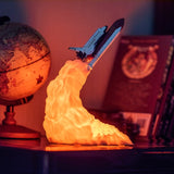 F2 Dropship 3D Print Galaxy LED Night Light Space Shuttle Rocket Lamp Saturn V Lamp For Space Lovers USB Charging Switch Control