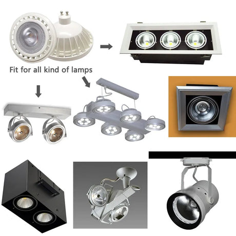 Multi Colors AR111 spotlight 25W LED ES111 Light source Warm white Cold white Neutral white lighting 220V new design G53 GU10
