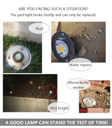 etrnLED Outdoor Garden Lights Waterproof Ground Spot 12V 24V Recessed Exterior Floor Terrace Deck Driveway Lawn Lamp RGB IP68
