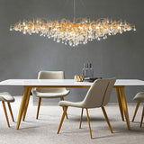 Postmodern Art Gold Crystal Led Chandeliers Luxury Dining Room Lamps Villa Living Room Bedroom Hotel Indoor Lighting Suspension