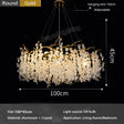 Crystal Ceiling Chandelier Led Luxury Indoor Lighting Home Decoration For Living Room Bedroom Large Hanging Chandeliers Gold