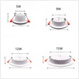 Dimmable 5W-36W LED Ceiling Lamp Recessed SMD Downlight 24W 30W Spot Light AC85-260V For Living Room and Shopping Mall Lighting