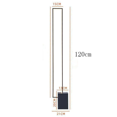 Modern Led Floor Lamp Iron Square Standing Lamp for Bedroom Living Room Art Decors Study Metal Floor Light Fixtures Table Lamp