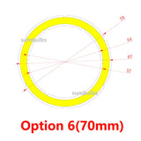 COB LED Angel Eyes Ring Light Chip (12V DC, 20mm–120mm) - Aluminum Board Light Source