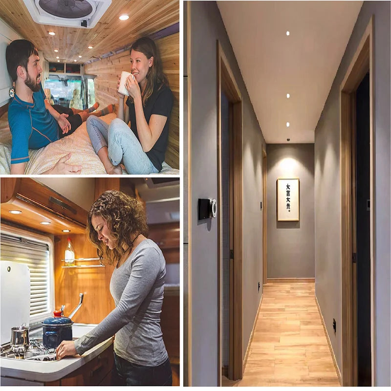 Led Spotlight 3W 12V 24V Round Recessed Lamp Led Bulb RGB Ceiling Downlight Indoor Mini Spot Light Boat Camper Caravan