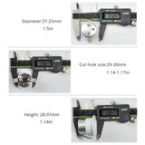 Mini LED Spot Downlights COB 3W 270lm 110V 220V Dimmable Cabinet Light Black White Silver Finish Aluminum Cut Hole 30mm