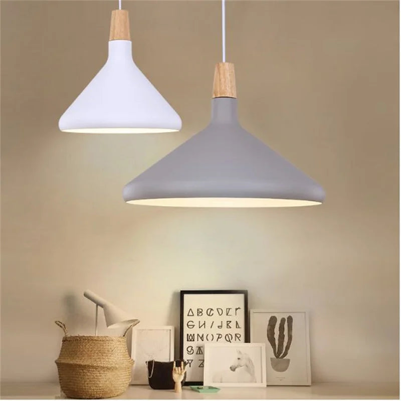 E27 Led chandelier modern Nordic chandelier industrial chandelier loft wooden lamp bedroom dining room kitchen lamp