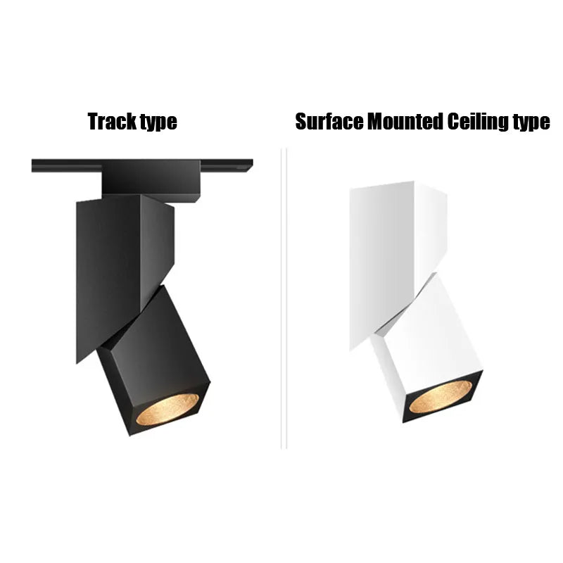 Modern LED Spotlights AC90~260V Led Folding Ceiling lamp 15W 20W Surface Mounted Downlights Lighting Litghts for Bedroom