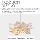 42x42/60x40/85x54cm Art DIY Cloud Lamp Shade Flower Light Ceiling Lampshade Decor Chandelier Pendant Living Room Bedroom Bar Use