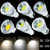 High-Power Dimmable COB LED Spotlight Bulb (6W/9W/12W) - GU5.3 GU10 E27 E14 E12 Base Lamp (Warm/Neutral/Cool White)