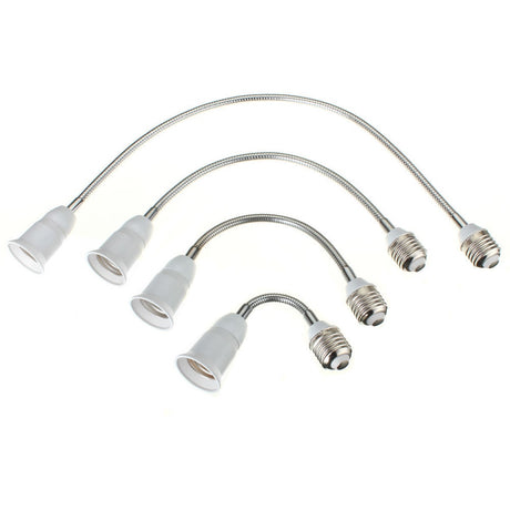 Socket E27 Flexible E27 Light Lamp Base Extender Bulb Adapter Converter Extension Light Holder Converter 20CM-60CM