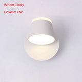 Nordic Rotatable LED Wall Sconce Lamp - Modern Minimalist Wall Light for Bedroom Bedside Reading, Bathroom, Aisle & Hotel Decor