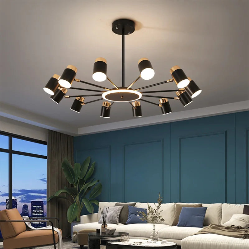Nordic chandelier Living room lustre simple modern restaurant bedroom led lamps indoor lighting decoration Dining table light