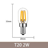 Vintage LED Filament Bulbs C7 C35 T20 G40 - 4W 6W Dimmable E14 E12 Decorative Ampoule