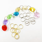 100x 11mm 12mm 13mm 15mm 20mm round stainles steel ring crystal for Chandelier Ball Parts Bead light accessorise Curtain connect