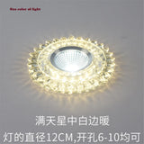 Modern Glass Crystal Garland Led Indoor Downlight for Living Room Kitchen restaurant Ceilings colorful Lighting Bull'S Eye Lamp
