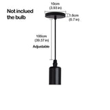 Retro Industrial Pendant Light Nordic Black Metal Cage Lighting Fixtures Iron Loft Cage Kitchen Vintage Adjustable Hanging Lamps