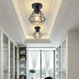 Vintage Pendant Lamp Iron Frame Ceiling Lighting Paint Restaurant Teahouse Chandelier Indoor Wrought Metal Modern Pendant Lights