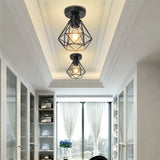 Vintage Pendant Lamp Iron Frame Ceiling Lighting Paint Restaurant Teahouse Chandelier Indoor Wrought Metal Modern Pendant Lights