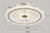 Acrylic intelligent ceiling fan lamp modern design led creative lamp bedroom study restaurant three color remote control ceiling