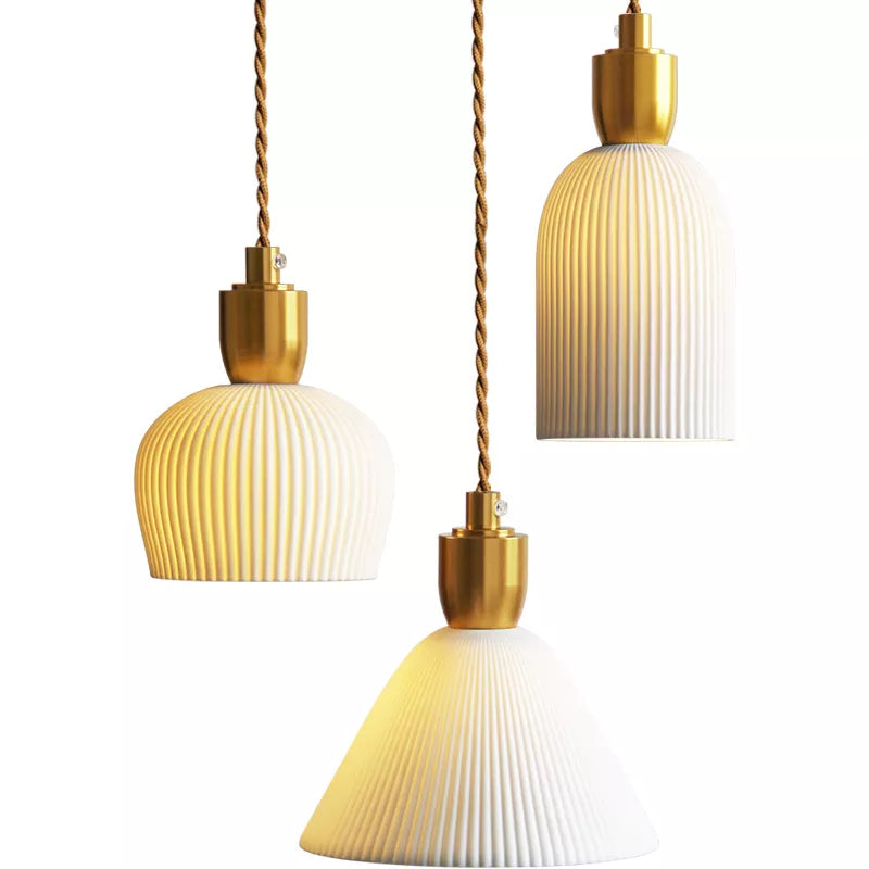 Nordic Modern Ceramic Pendant Lights Fixtures Bedroom Living Room Light Hang lamp Vintage Hanging Lamp Luminaire Lighting