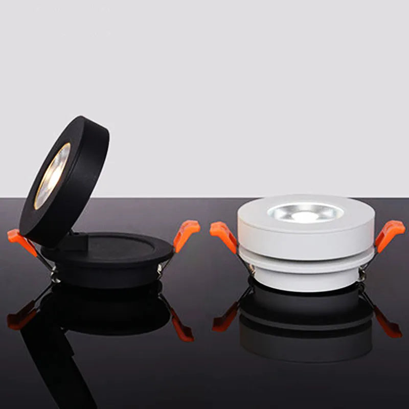 Dimmable LED Embedded Ceiling Down Lamp5W7W9W12W15W Foldable And 360 Degree Rotatable Built in COB Spot Light Recessed Downlight