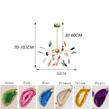 Nordic Romantic Firefly LED Chandelier Light Stylish Tree Branch/Round Metal Dining Room Restaurant Ceiling Spotlight Chandelier