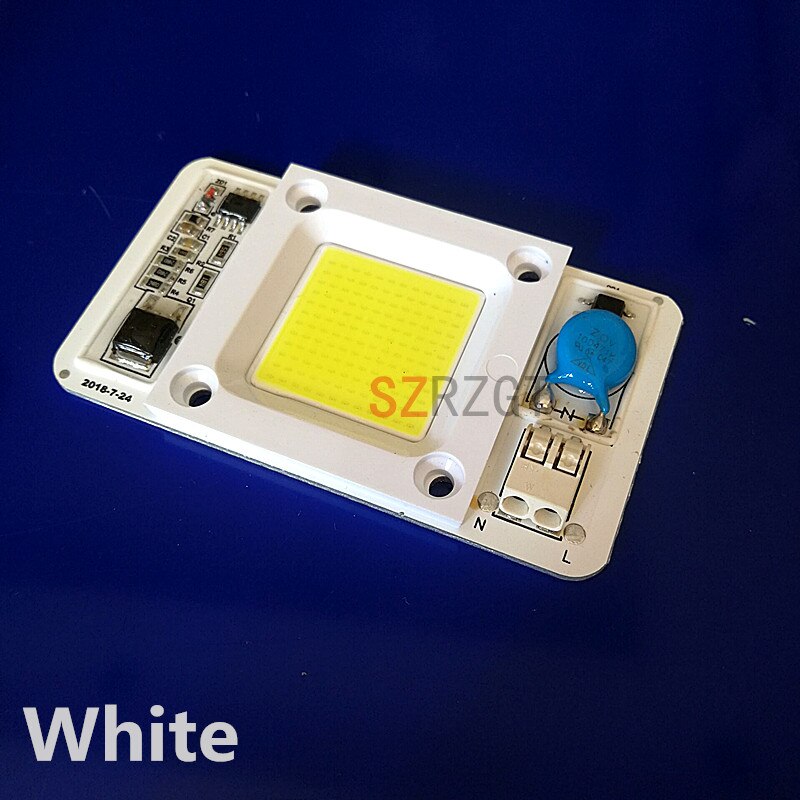 NEW Dimmable LED COB Lamp Chip 50W white/warm white AC110V 220V Input Smart IC Driver Fit For DIY LED Floodlight Spotlight LED