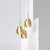 Luxury Metal Work Small Droplight Golden Example Room Restaurant Coffee Bar Single Bedside side Lamp