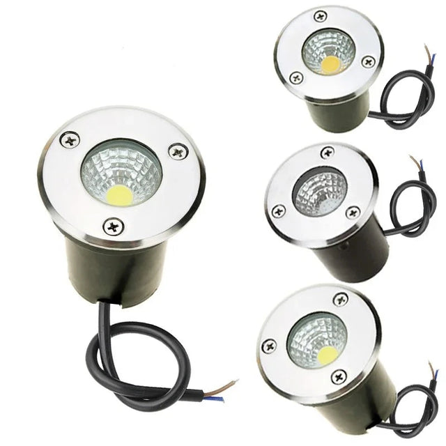 LED Underground light 3W 5W 10W COB Floor Lamp Outdoor Ground Spot Landscape Garden Square Path Buried Yard 85-265V DC12V IP68