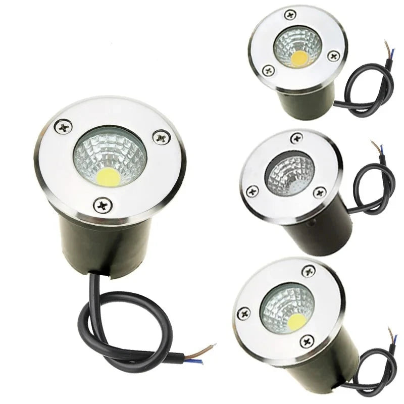 LED Underground light 3W 5W 10W COB Floor Lamp Outdoor Ground Spot Landscape Garden Square Path Buried Yard 85-265V DC12V IP68