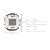 WS2811 High Power Addressable RGB LED Pixel Module (3W/9W/20W/30W) - DC12V–24V Full-Color Flood Light Driver