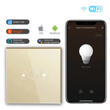 LED EU Touch Wifi Light Dimmer 1 Gang Smart Wireless Wifi Dimmer White Black Golden Colors For Smart Home