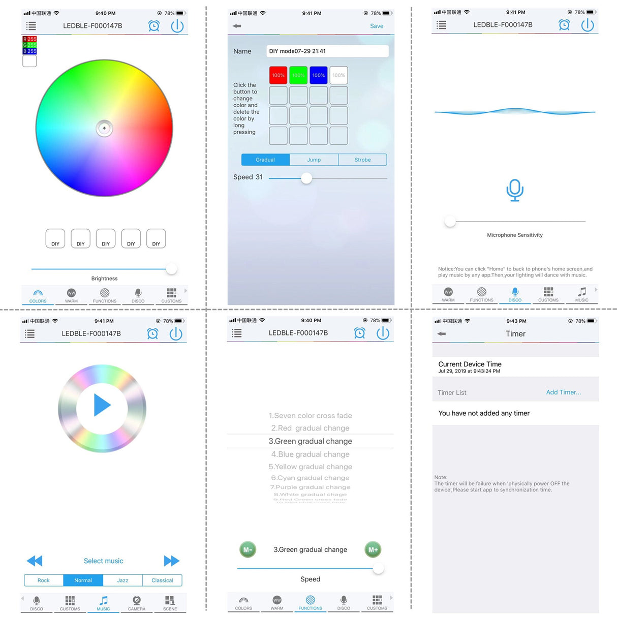 DC 12V 24V RGB / RGBW / RGBWW Led Controller Bluetooth RGB Controller Magic Home Mini RGB Led Controller for Led Strip Wireless