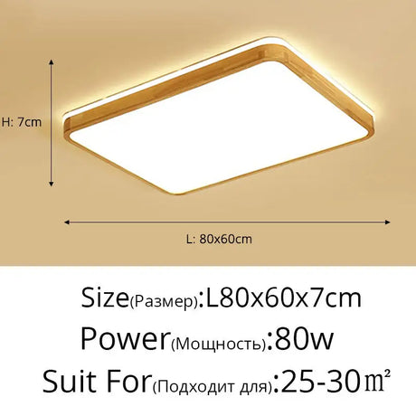 Modern Real Wooden LED Ceiling Lights For Bedroom Aisle Kitchen Dining Living Study Room Wardrobe Foyer Indoor Warm Home Lamps