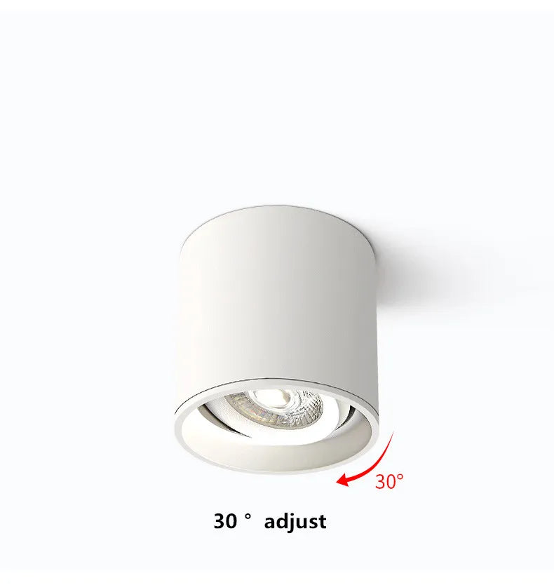 Dimmable Cylinder LED Downlights 6W 10W 12W 15W 22W COB  Ceiling Spot Lights AC85~265V  Backg Round Lamps Lndoor Lighting