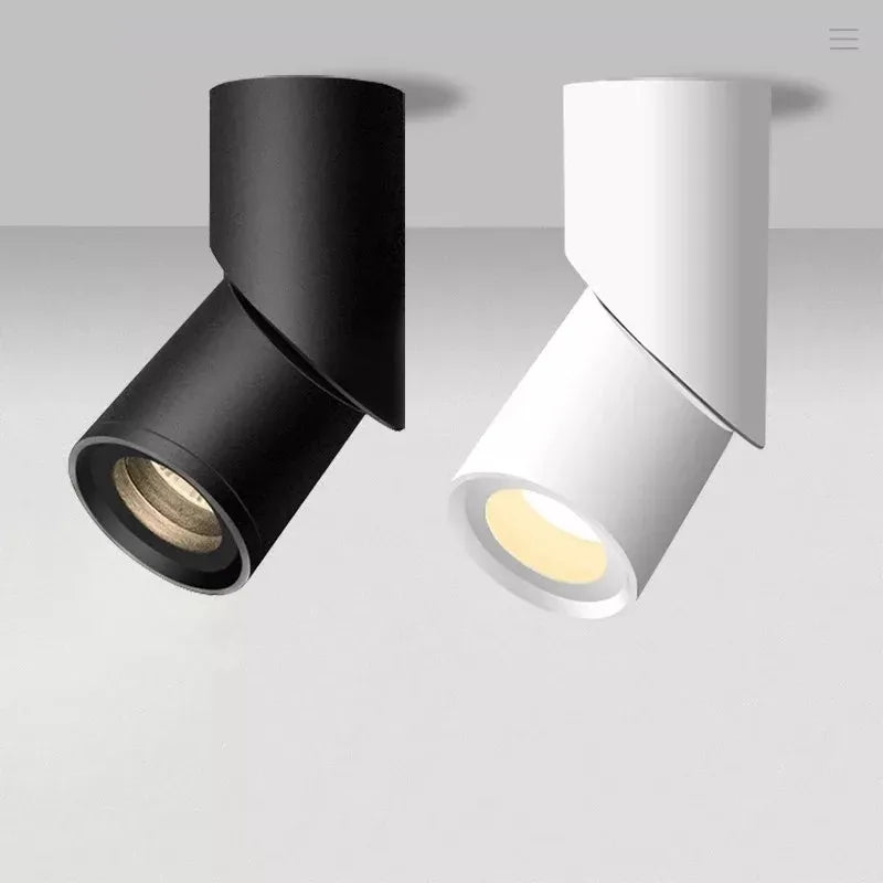 High-Power Surface Mount LED Downlight - 10W/15W/20W Rotating Ceiling Spot